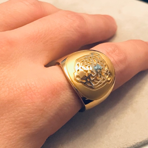 Unisex 🇪🇸 Carrera y Carrera 18K Gold Fiera Tiger Signet Ring - Picture 7 of 16
